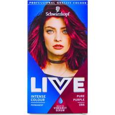 Keratin Permanent Hair Dyes Schwarzkopf Live Intense Colour #086 Pure Purple