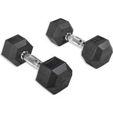 Hex hantlar 7kg Olive Rubber Hex Dumbbell 7kg