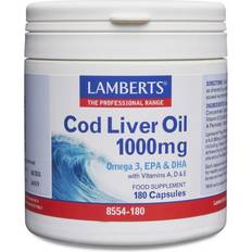 Bones Fatty Acids Lamberts Cod Liver Oil 1000mg 180 pcs