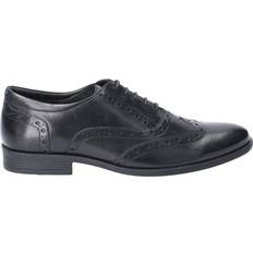 Men - Textile Oxford Hush Puppies Oaken Lace-Up Brogues - Black