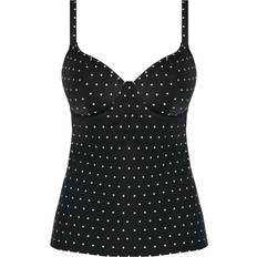 Tankinis Freya Jewel Cove Plunge Tankini Top - Black