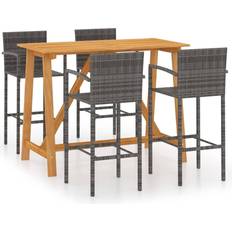 vidaXL 3067970 Ensemble de Bar d'Extérieur, 1 Table incluse 4 Chaises