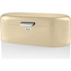 Beige Cajas de Pan Swan Retro Caja de Pan