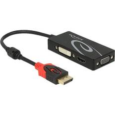 Vga till hdmi adapter DeLock DisplayPort-DVI/VGA/HDMI M-F Adapter