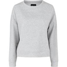 Pieces Relaxed Sweatshirt - Light Grey Melange