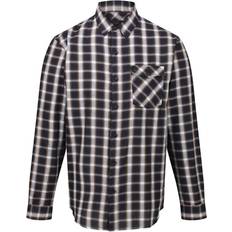 Regatta Lonan Long Sleeved Checked Shirt - Navy