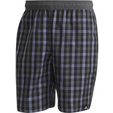 Adidas Classic-Length Check Zwemshort - Black/Grey Six