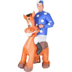 Disguise Costume da Fantino Cavallo Gonfiabile per adulto