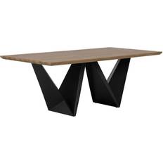 Metal Dining Tables Beliani Sintra Dining Table 100x200cm