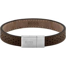 HUGO BOSS Smykker HUGO BOSS Essentials Armbånd - Brun/Sølv
