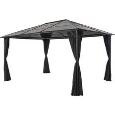 Gazebo aluminium vidaXL Gazebo with Curtain 44642 4x3 m