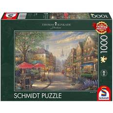 Jigsaw Puzzles Schmidt Spiele Thomas Kinkade Cafe in Munich 1000 Pieces