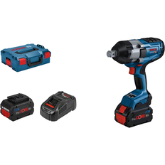 Bosch Oui Perceuses et Tournevis Bosch Boulonneuses sans-fil GDS 18V-1000 avec 2x batteries ProCORE18V 8.0Ah, dans L-BOXX