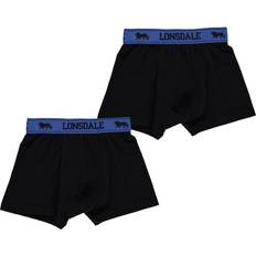 Boys - L Boxer Shorts Lonsdale Junior Boy's Trunk 2-pack - Black/Brt Blue