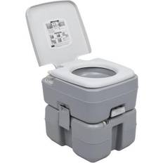 Goedkoop Droogtoiletten vidaXL Kampeertoilet draagbaar 20 10 L grijs