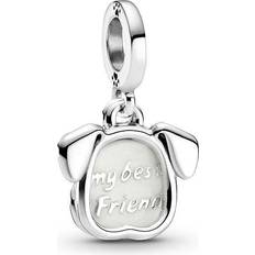 Pandora Gråa Berlocker & Hängen Pandora My Pet Dog Dangle Charm - Silver/Grey