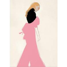 Beige Posters Paper Collective Pink Dress Poster 30x40cm