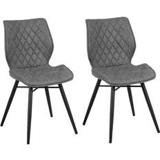 Noir Chaises de Cuisine Beliani Lisle 2-pack Chaise de Cuisine 86cm 2pcs