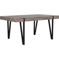 Brown Dining Tables Beliani Adena Dining Table 90x180cm