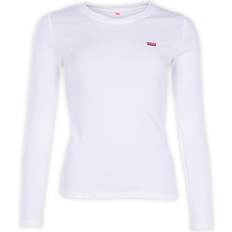 Levi's Long-Sleeve Baby Tee - White + Neutrals - Female