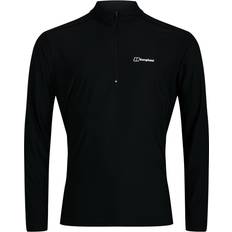 24/7 Long Sleeve Zip Base Layer T-shirt - Black