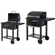 Gesloten deksel Houtskoolbarbecues ProGarden Houtskoolbarbecue met Deksel 44 x 32 cm