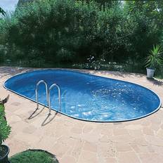 150 cm - Oval Nedgrävda pooler Planet Pool Premium Steel Wall Oval Pool 6x3.2x1.5m