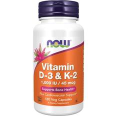 Vitamins & Supplements Now Foods Vitamin D3 & K2 1000iu 120 pcs