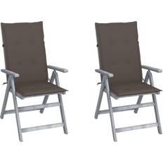 vidaXL 3064706 2-pack Silla de jardín para comedor