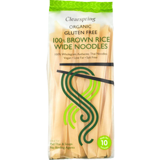 Veganske Pasta & Nudler Clearspring Økologisk Glutenfri 100% Brune Risnudler Brede 200g