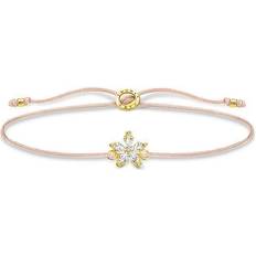 Thomas Sabo Flower Bracelet - Gold/Beige/Transparent