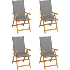 vidaXL 3065531 4-pack Silla de jardín para comedor