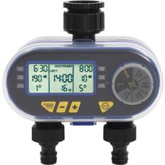 Bleu Contrôles de l'Eau vidaXL Automatic Digital Water Timer with Dual Outlet