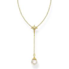 Thomas Sabo Star Necklace - Gold/Transparent/Pearl