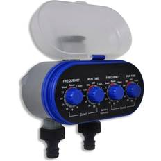 Contrôles de l'Eau vidaXL Electronic Automatic Water Timer Irrigation Timer Double Outlet