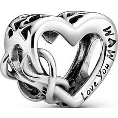 Jewelry Pandora Love You Mum Infinity Heart Charm - Silver