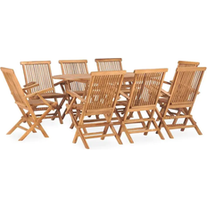 vidaXL 3059971 Patio Dining Set, 1 Table incl. 8 Chairs