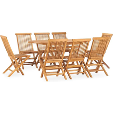 vidaXL 3059969 Matgrupp, 1 Bord inkl. 8 Stolar
