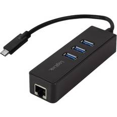 UA0283 USB C-3USB A/RJ45 M-F Adapter