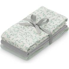 Cam Cam Copenhagen Muslin Cloth Mix Green Leaves/Dusty Green/Grey 3-pack