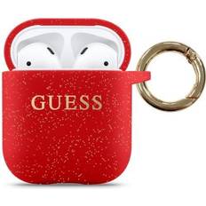 Guess Cuffie Guess Silicone Glitter Case for Airpods