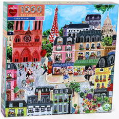 Puzzle familial Puzzles Classiques Eeboo Love Paris in a Day 1000 Pieces