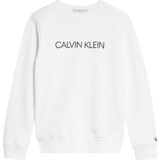 Calvin Klein Kid's Institutional Logo Sweatshirt - White