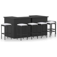 Gray Outdoor Bar Sets vidaXL 3064926 Outdoor Bar Set