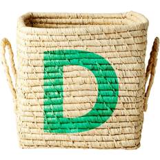 Rice Raffia Square Basket D