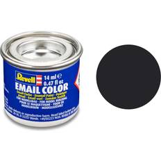 Svarte Lakkmaling Revell Email Color Tar Black Matt 14ml