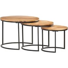 Rond Tables gigognes vidaXL 286185 Table gigogne 60x60cm