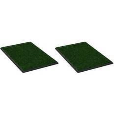 Vidaxl djurtoalett vidaXL Pet Toilet with Tray and Artificial Grass 2-pack