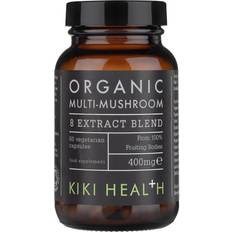 Polvo de Chaga Suplementos Kiki Health Organic Multi Mushroom 8 Extract Blend 60 pcs