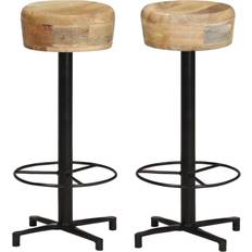Brown Bar Stools vidaXL - Bar Stool 76cm 2pcs